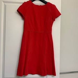 Red J. Crew knee length dress size 0